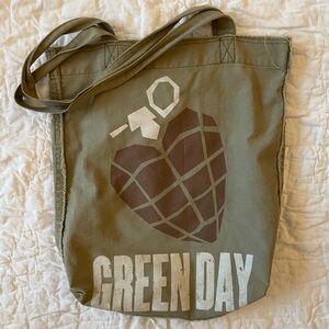 Vintage Y2K Green Day Tote